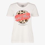 TwoDay dames T-shirt met luipaardprint wit