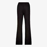 Wide leg broek met bies en sterren zwart