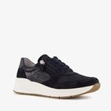 Hush Puppies suede dames sneakers blauw