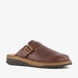 Hush Puppies leren heren pantoffels bruin