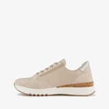 Suede dames sneakers beige