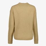 Dames trui met franjes beige