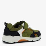 Jongens sneakers groen met oranje details