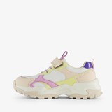 Meisjes dad sneakers beige/pastel