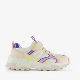 Meisjes dad sneakers beige/pastel