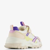 Meisjes dad sneakers beige/pastel