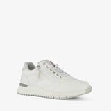 Dames sneakers wit met ritsje