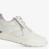 Dames sneakers wit met ritsje