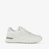Dames sneakers wit met ritsje