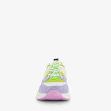 Dames dad sneakers wit neon accenten