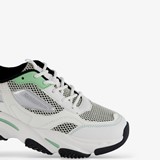 Dames dad sneakers wit grijs