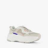 Dames dad sneakers beige