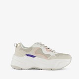 Dames dad sneakers beige