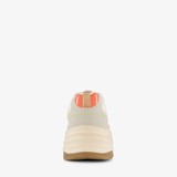 Dames dad sneakers beige met glitters