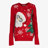 Dames kersttrui met kerstman