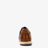 Leren heren sneakers cognac