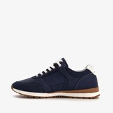 Heren sneakers blauw/bruin