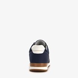 Heren sneakers blauw/bruin