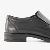 Leren heren instappers zwart