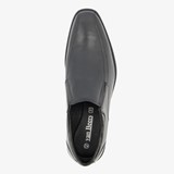 Leren heren instappers zwart