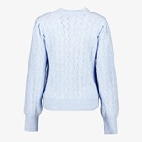Gebreide dames trui lichtblauw