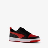 Puma Rebound V6 Low kinder sneakers zwart