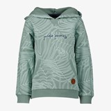 Jongens hoodie lichtgroen met print