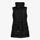 Lange gewatteerde dames bodywarmer