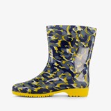 Dames regenlaarzen geel met camouflageprint