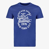 Unsigned heren T-shirt met opdruk blauw