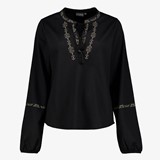TwoDay dames blouse met borduursels zwart