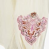 Mousseline dames blouse met borduursels