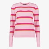 TwoDay dames trui met strepen roze