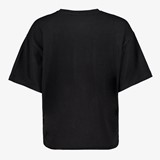 Oversized dames T-shirt met parels zwart