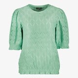 TwoDay dames broderie shirt mintgroen