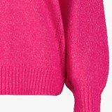 Gebreide dames trui fuchsia roze