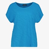 TwoDay dames T-shirt met structuur blauw
