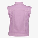 Dames denim gilet lila