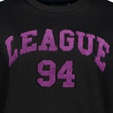 Dames sweater met tekstopdruk zwart