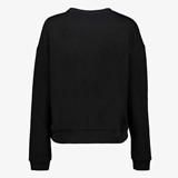Dames sweater met tekstopdruk zwart