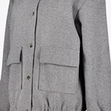 Dames bomber jas grijs