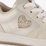 Meisjes sneakers met glitter hartje