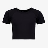 Osaga naadloos cropped meisjes sport T-shirt zwart