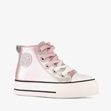 Blue Box hoge meisjes sneakers metallic roze