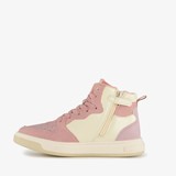 Hoge meisjes sneakers pastelroze