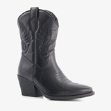 Blue Box lage dames western boots zwart