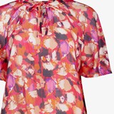 Dames blouse met print roze