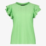 TwoDay dames top met ruches groen