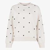 TwoDay dames sweater beige met hartjes