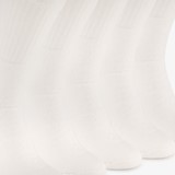 5 paar sportsokken wit